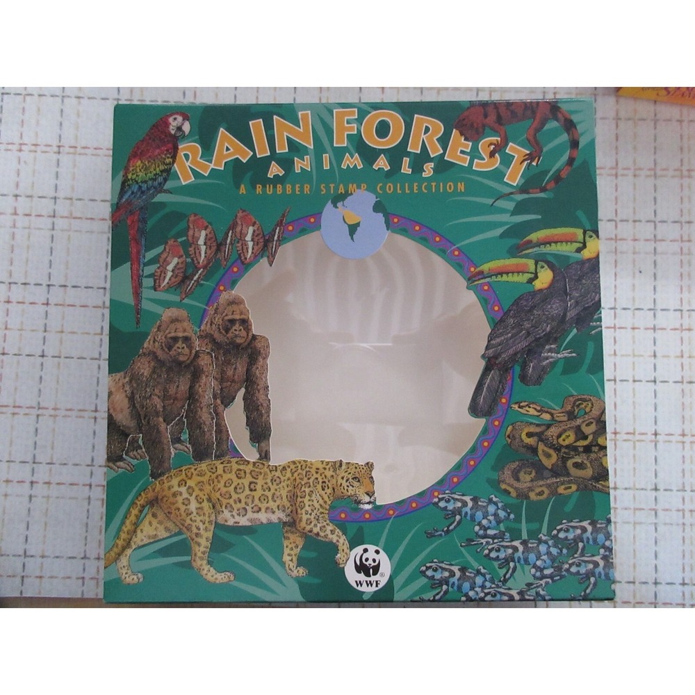 Rainforest Animals Stamp Kit by Rubber Stampede